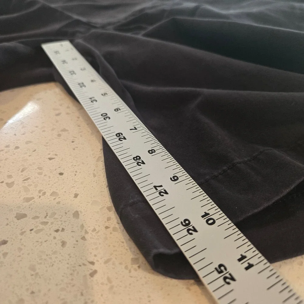 Roundtree & Yorke Casuals Shorts Mens 46 Black Flat Front Chino 9